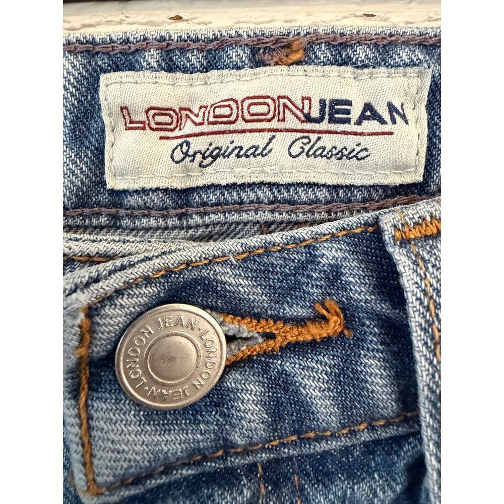 London Jean Light Wash Straight Leg Jeans Size 6 Classic Blue Denim - Picture 4 of 9
